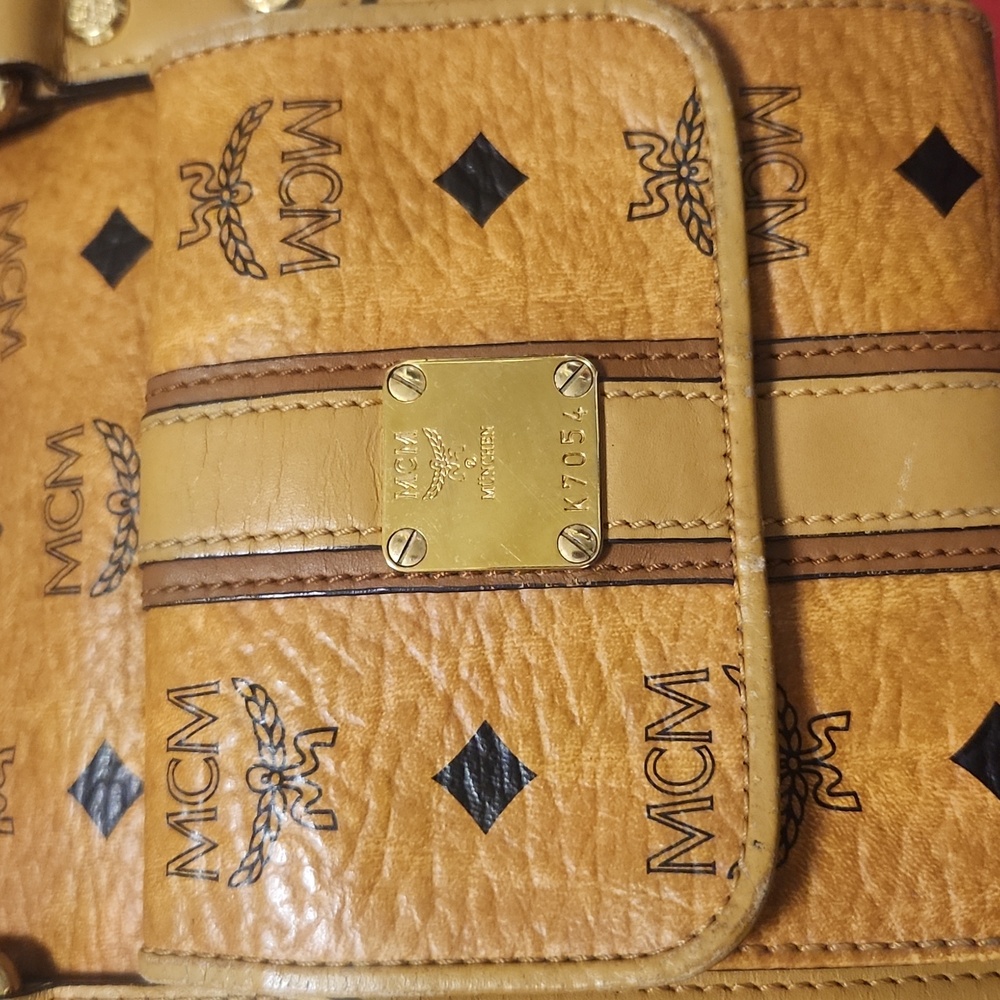 MCM Cognac Visetos Satchel-Stunning Preloved Bag! Check Out Those MCM Charms! - Picture 6 of 16